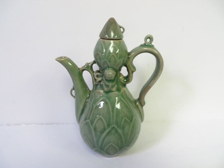 Vintage Celadon Ewer