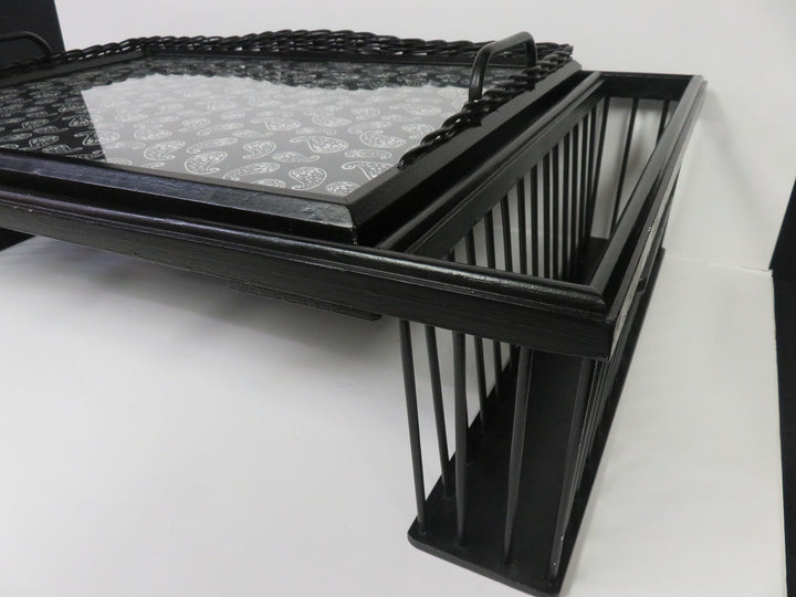 Black Deluxe Breakfast Tray