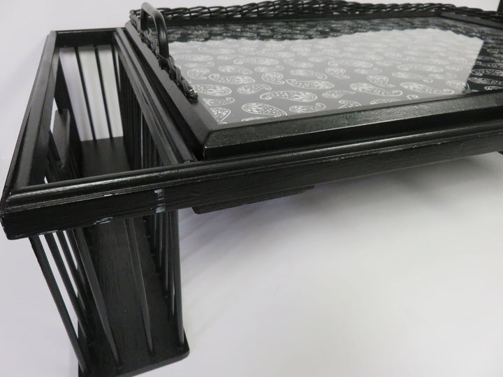 Black Deluxe Breakfast Tray