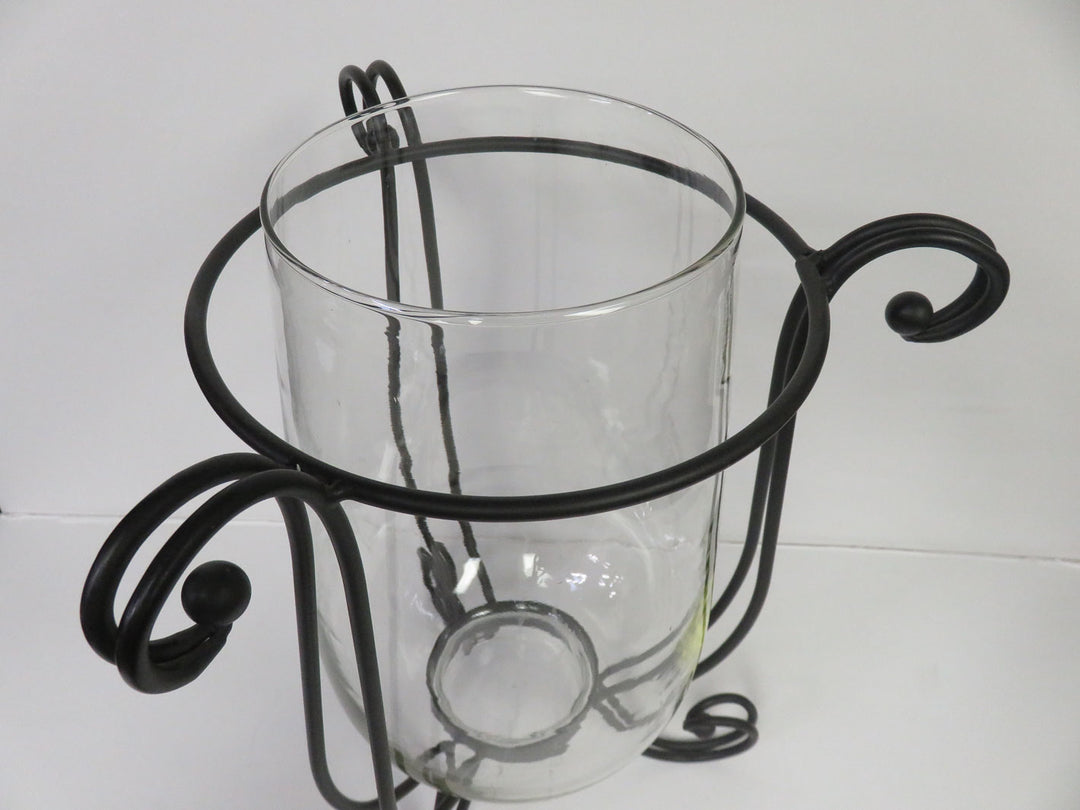 Wrought Iron Hurricane Candleholder