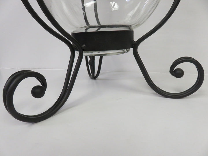 Wrought Iron Hurricane Candleholder