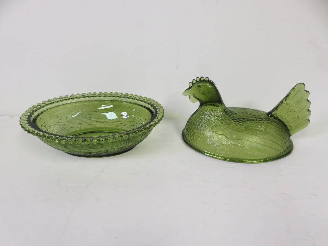 Vintage Green Nested Hen