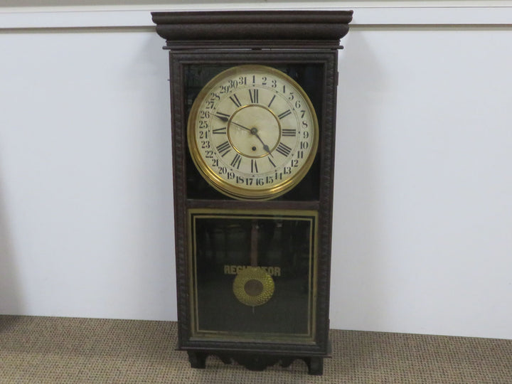 Antique Sessions Regulator Clock