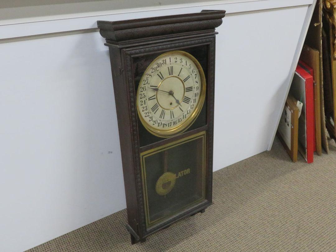 Antique Sessions Regulator Clock