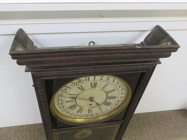 Antique Sessions Regulator Clock