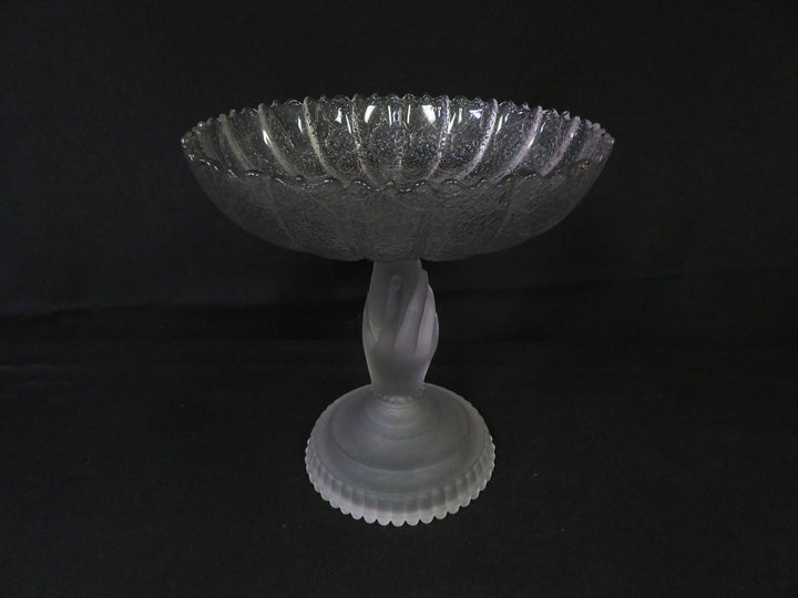 Frosted Glass Compote