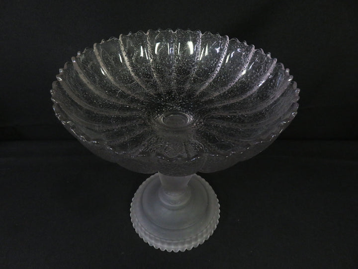 Frosted Glass Compote