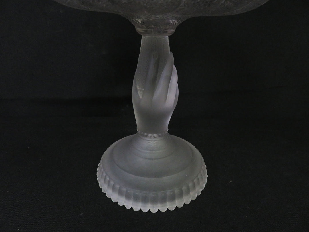 Frosted Glass Compote