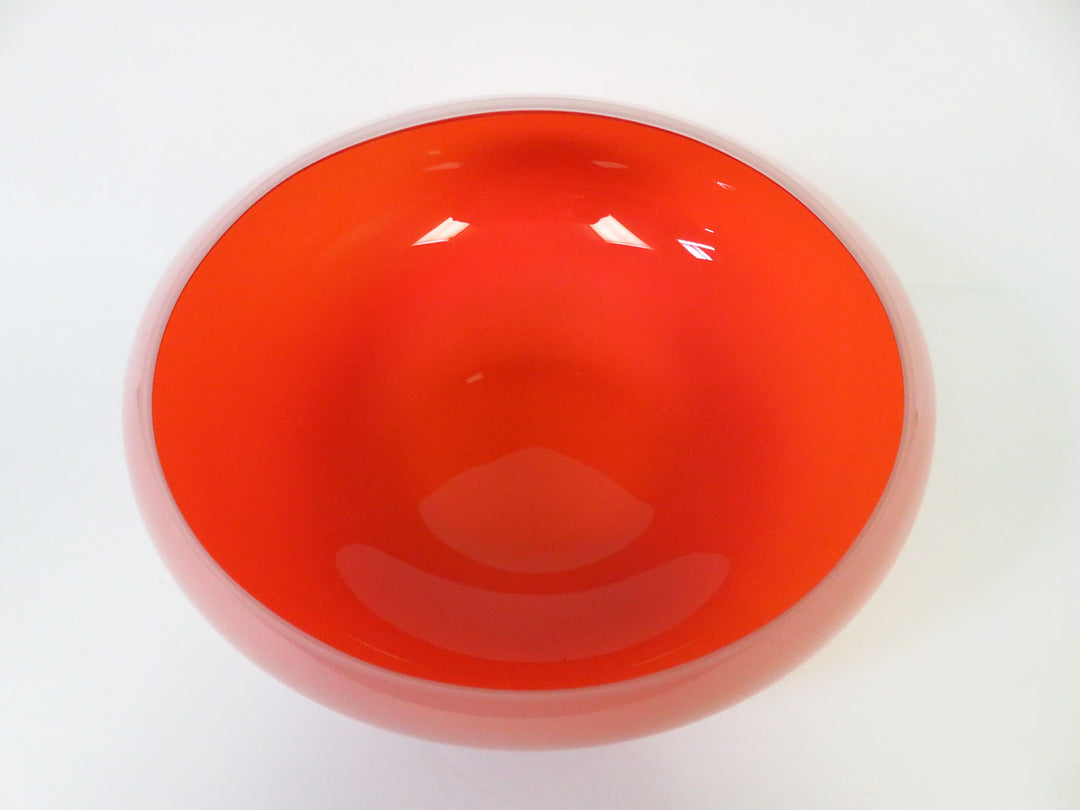 Carnaby Orange Art Glass Bowl