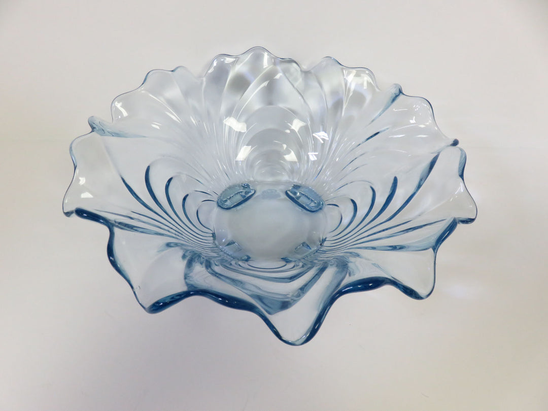 Caprice Blue Depression Glass Bowl