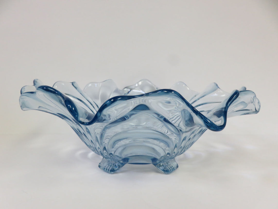 Caprice Blue Depression Glass Bowl