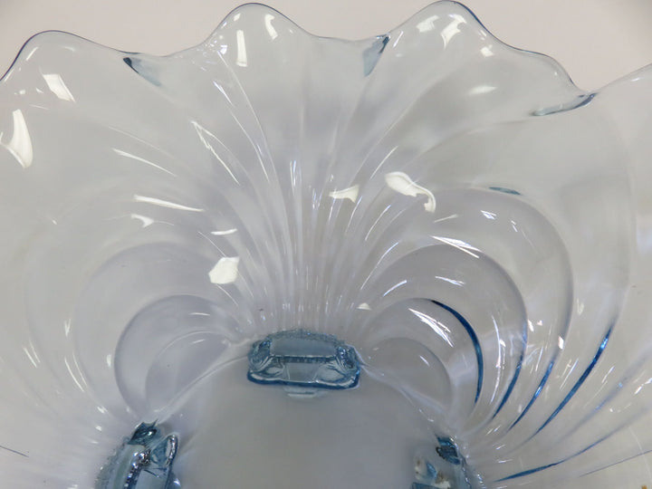 Caprice Blue Depression Glass Bowl