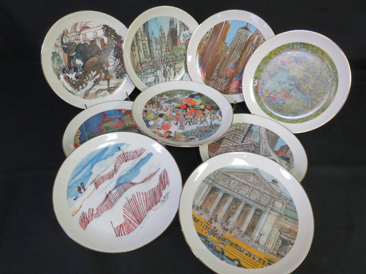 Chicago Themed Plates by Franklin McMahon