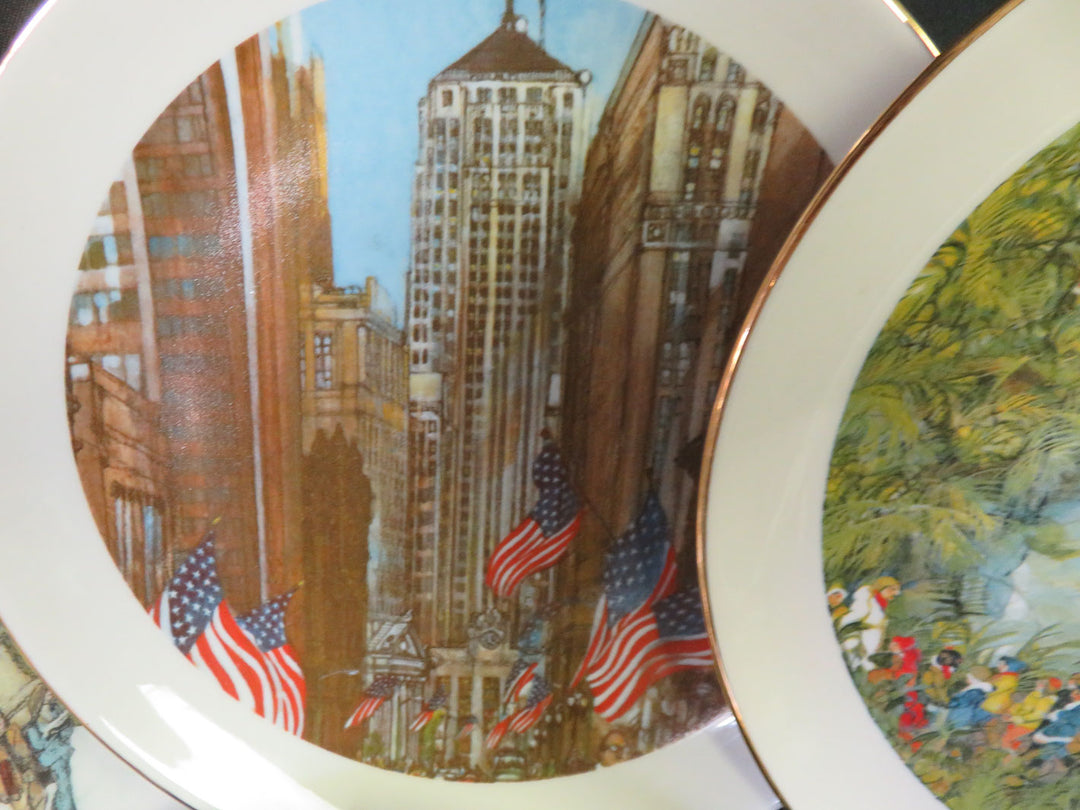 Chicago Themed Plates by Franklin McMahon