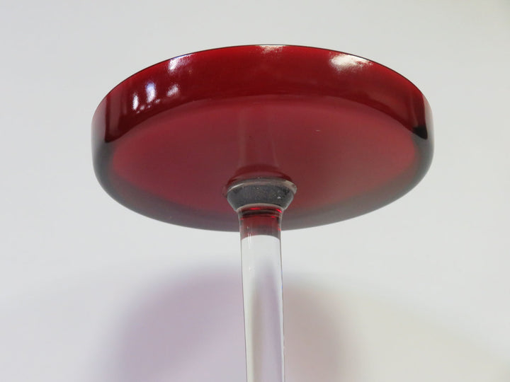 Red Pedestal Candy Dish