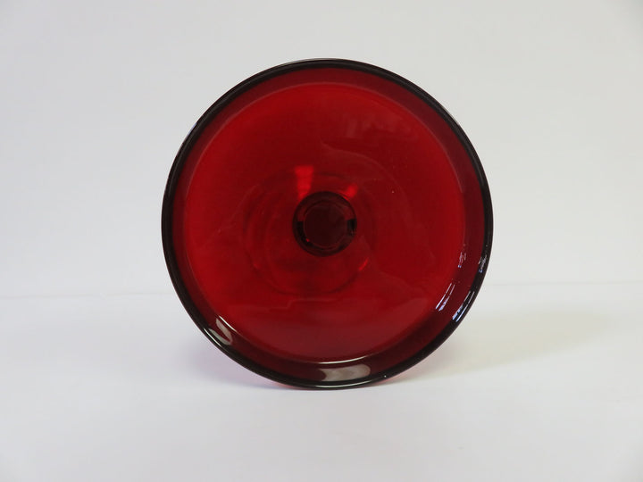 Red Pedestal Candy Dish