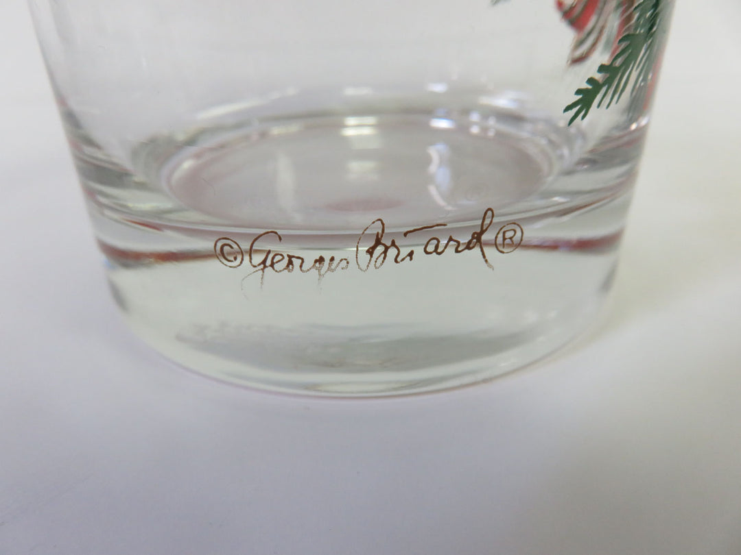 Georges Briard DOF Christmas Glasses