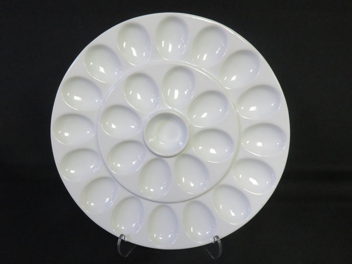 Crate & Barrel Egg Plate