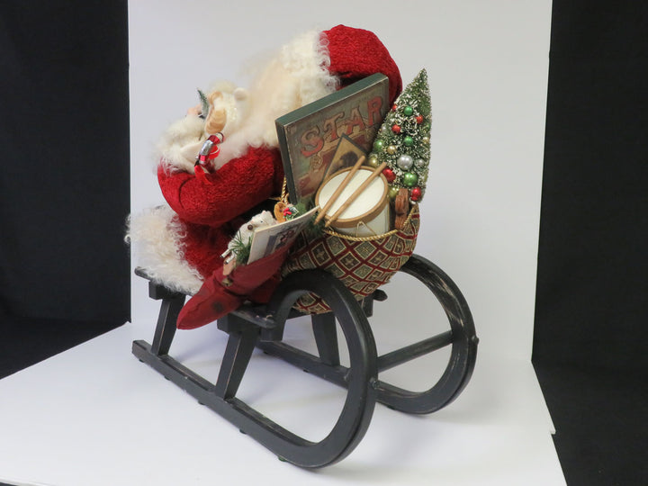 Bethany Lowe Santa in Sleigh