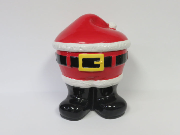 Santa Belly and Hat Cookie Jar