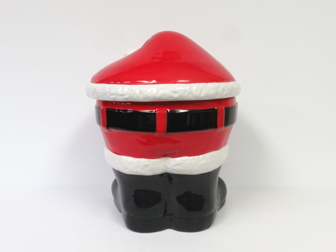 Santa Belly and Hat Cookie Jar