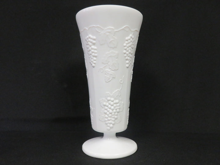 Milk Glass Footed Vase