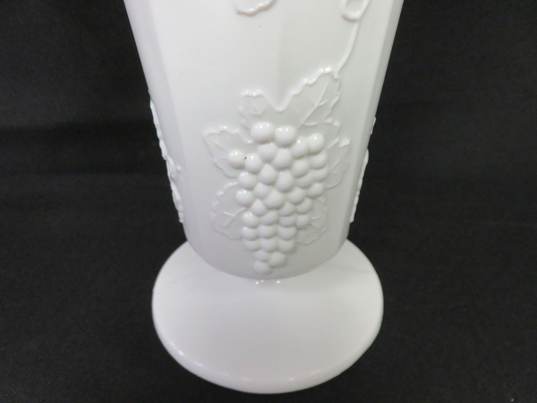 Milk Glass Footed Vase