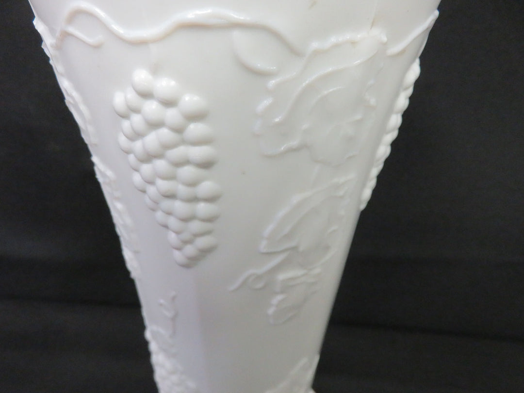 Milk Glass Footed Vase