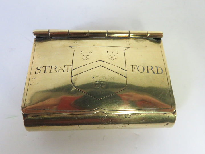 Vintage Brass Snuff Box