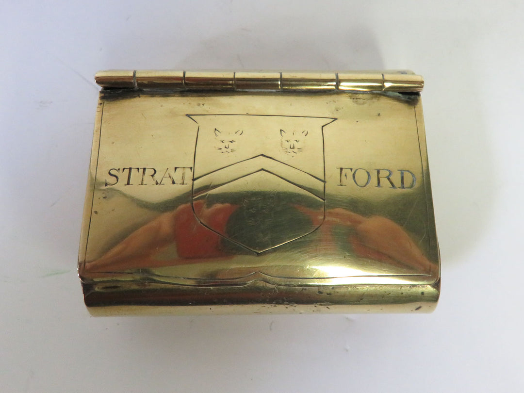 Vintage Brass Snuff Box