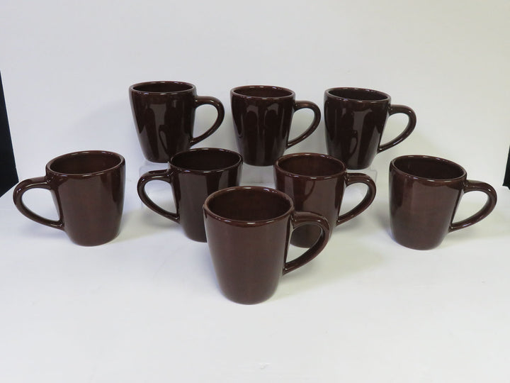 Pottery Barn Brown Mugs