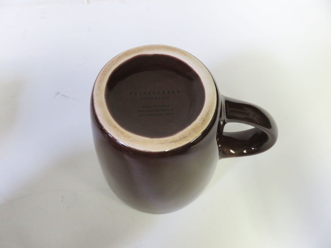 Pottery Barn Brown Mugs