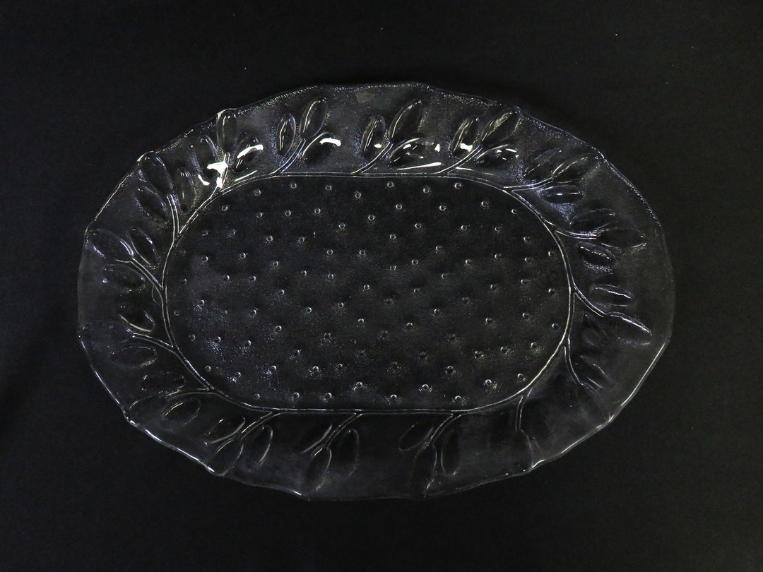 Textured Glass Platter