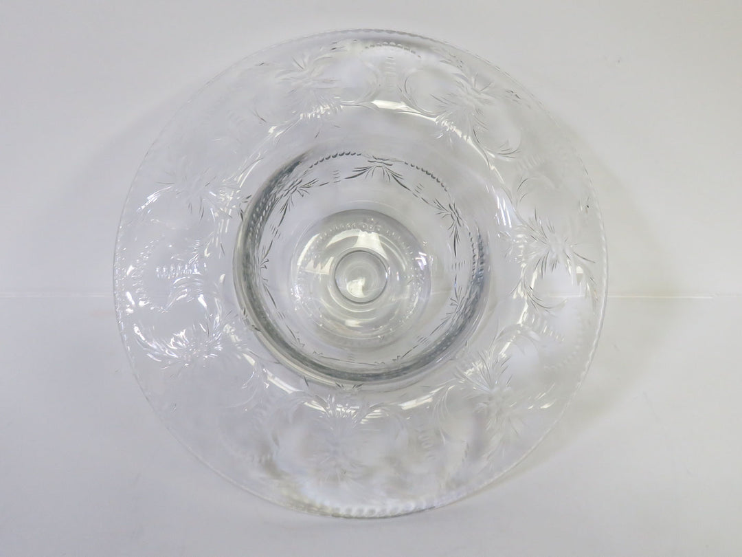 Vintage Folded Rim Crystal Bowl