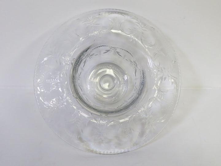 Vintage Folded Rim Crystal Bowl