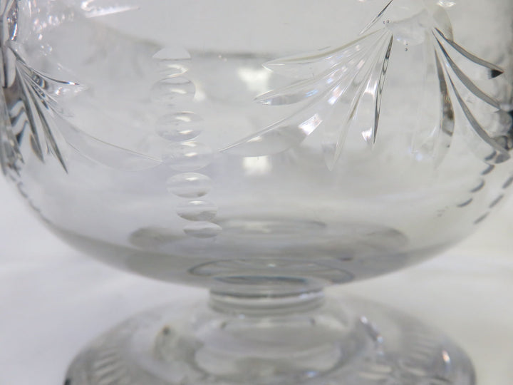 Vintage Folded Rim Crystal Bowl