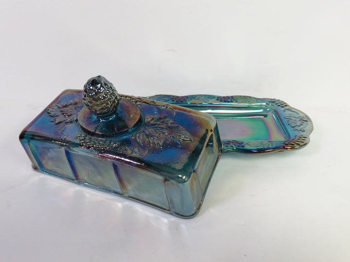 Carnival Glass Butter Dish