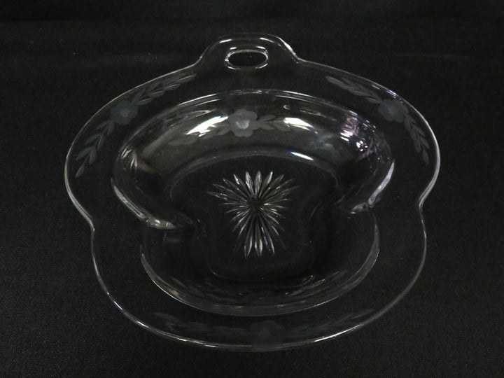 Heisey Curved and Etched Dish