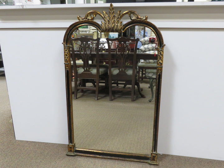 Black and Gold Regency Mirror