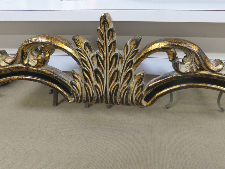 Black and Gold Regency Mirror