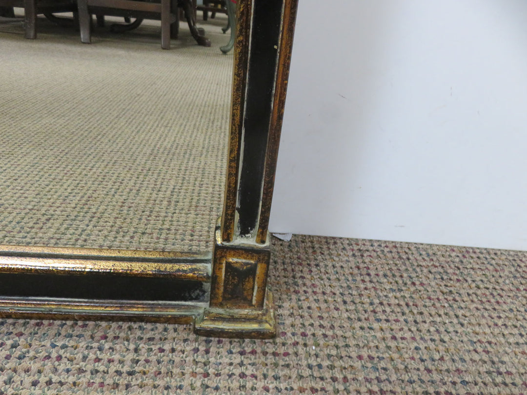 Black and Gold Regency Mirror