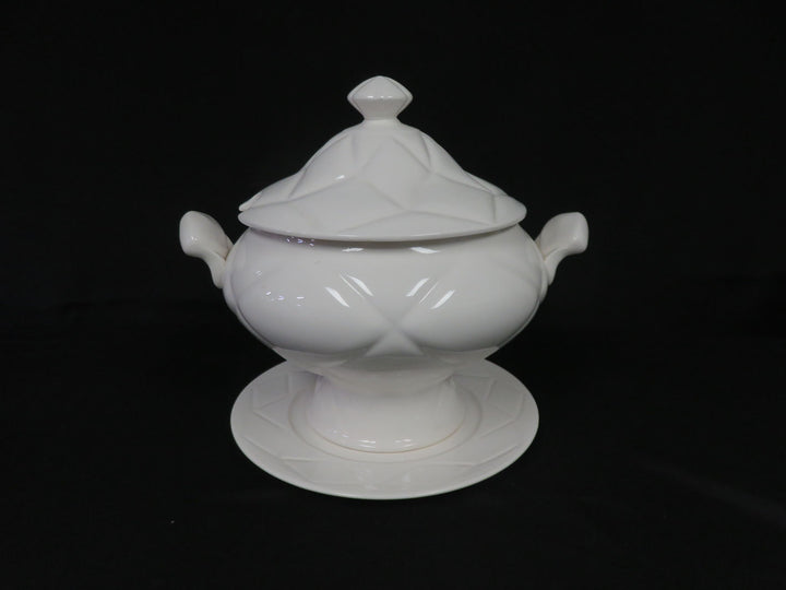 White Tureen with Underplate