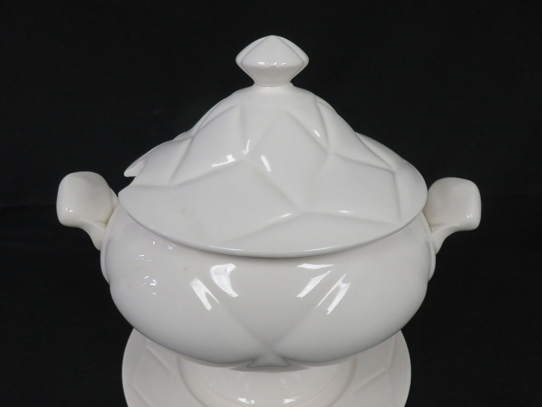 White Tureen with Underplate