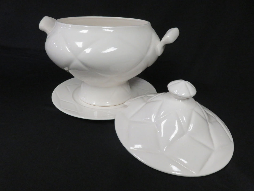 White Tureen with Underplate