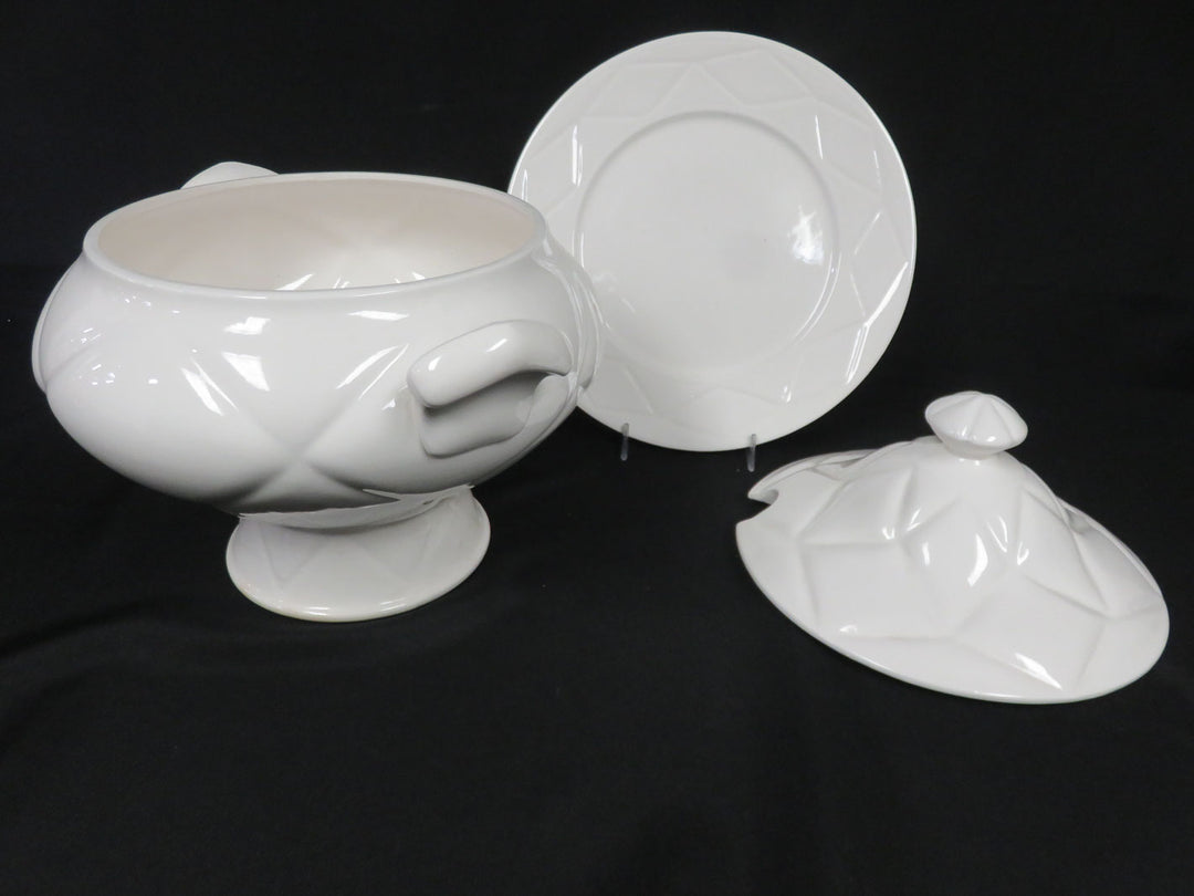 White Tureen with Underplate