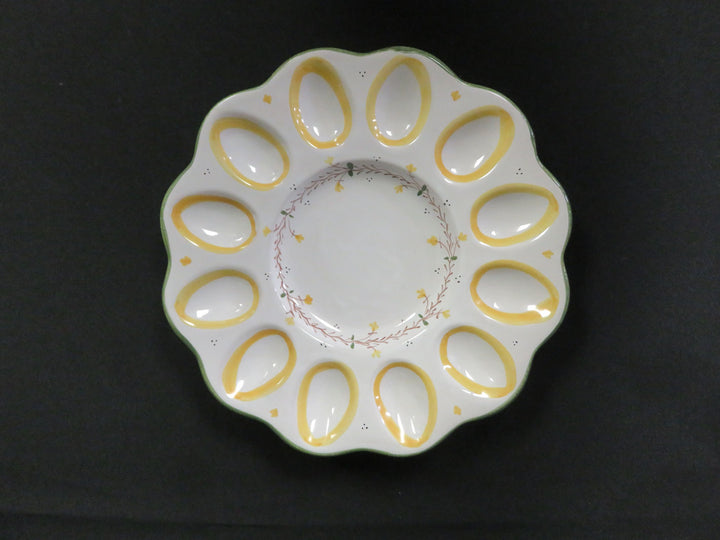 Pottery Egg Plate