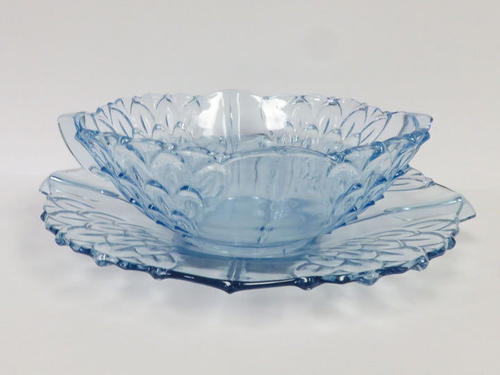 Pale Blue Bowl and Underplate