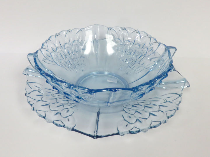 Pale Blue Bowl and Underplate