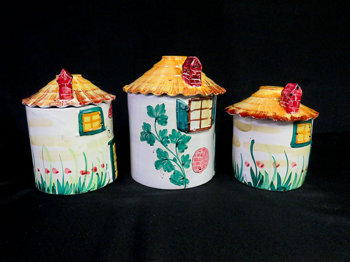 Hand Painted Canister Set