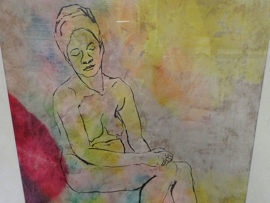 Seated Nude Print